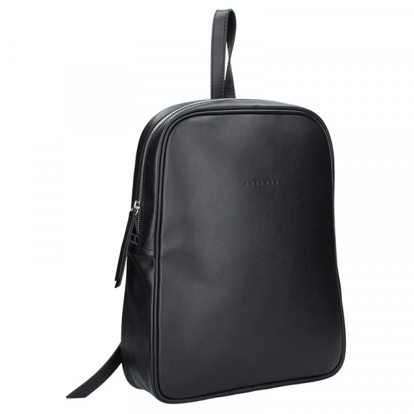Dámský kožený batoh Facebag Linad - černá