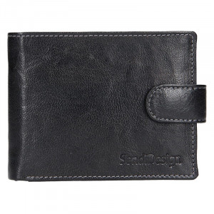 Dámská kožená peněženka SendiDesign Kauko - černá