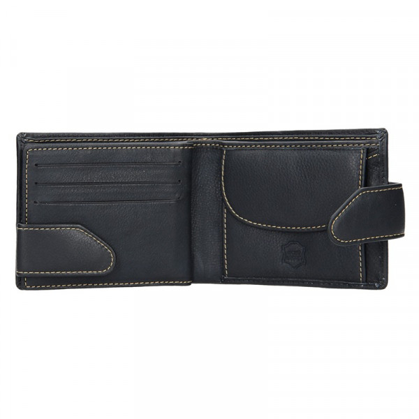 Pánská kožená peněženka SendiDesign Tarmo - černá