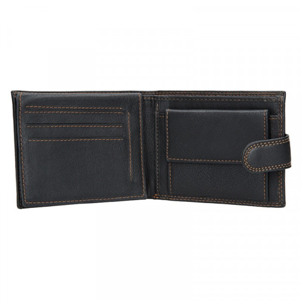 Pánská kožená peněženka SendiDesign Risto - černá