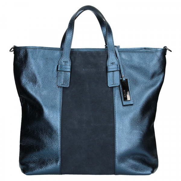 Dámská kožená kabelka Ripani Alba - modrá
