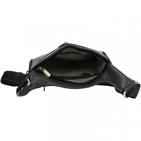 Pánská kožená taška přes rameno SendiDesign CT705 - černá