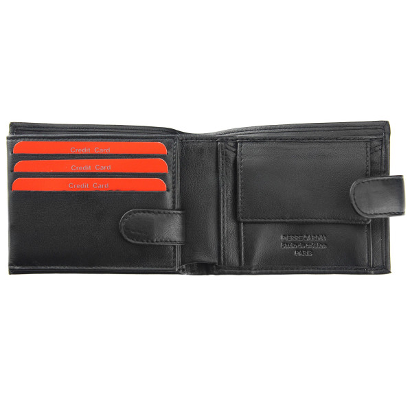 Pánská kožená peněženka Pierre Cardin Joseph - černá
