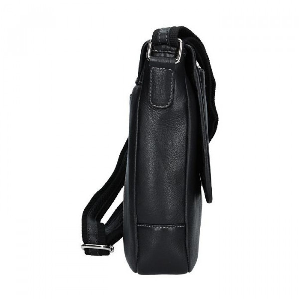 Pánská kožená taška přes rameno SendiDesign Hubert - černá