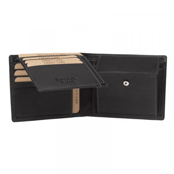 Pánská kožená peněženka Lagen Norbert - černá