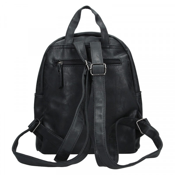 Moderní ekokožený dámský batoh Enrico Benetti Alena - černá