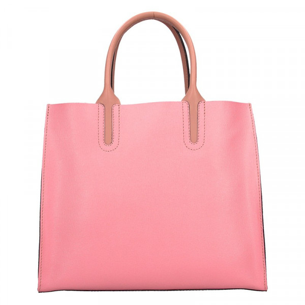 Dámská kožená kabelka Facebag Monarchy - růžová