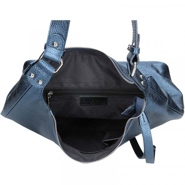 Dámská kožená kabelka Facebag Fionna - modrá