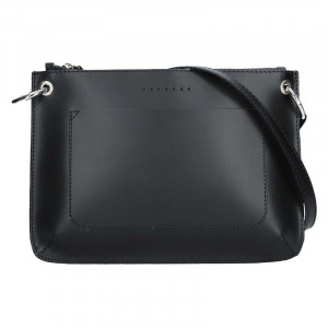Trendy dámská kožená crossbody kabelka Facebag Nicol - černá