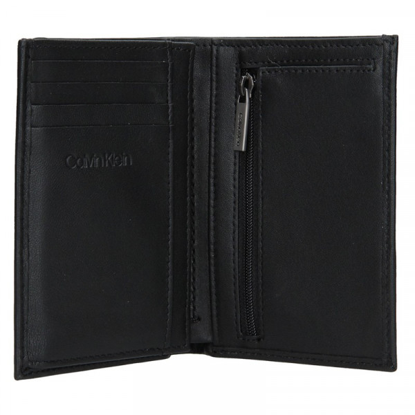 Pánská kožená peněženka Calvin Klein Jacob - černá