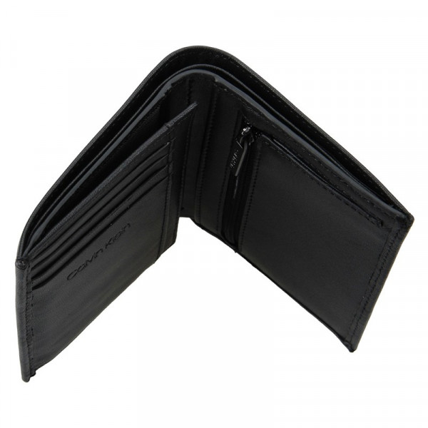 Pánská kožená peněženka Calvin Klein Jacob - černá