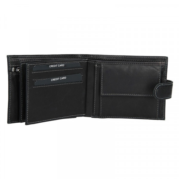 Pánská kožená peněženka SendiDesign 5700 (AT) VT - černá