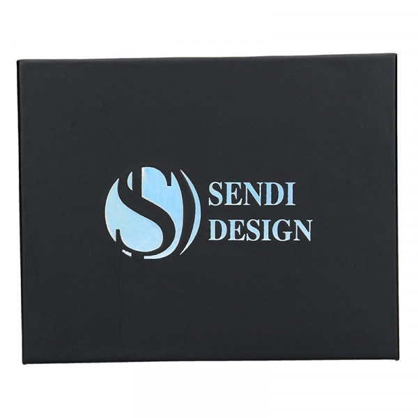 Pánská kožená peněženka SendiDesign SNW6856 - černá