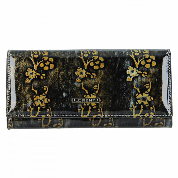 Dámská kožená peněženka Lorenti Dana - černo-zlatá