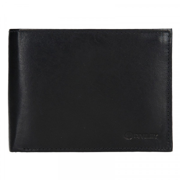 Pánská kožená peněženka Diviley Peter - černá