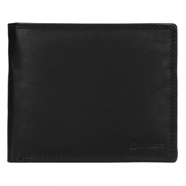 Pánská kožená peněženka Diviley Evžen - černá