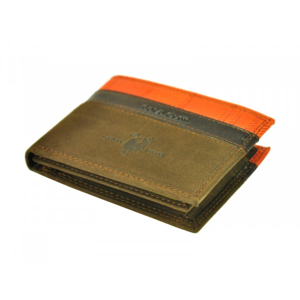 Pánská kožená peněženka Harvey Miller Lincoln - hnědá