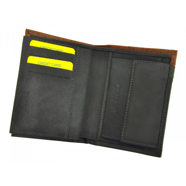 Pánská kožená peněženka Harvey Miller Morro - hnědá