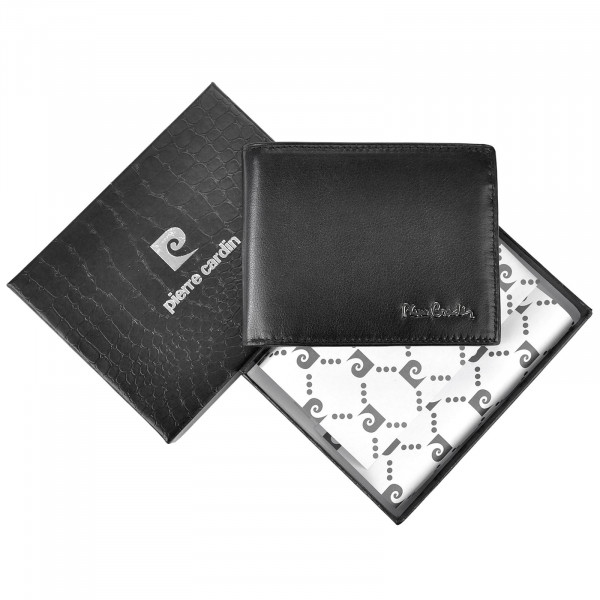 Pánská kožená peněženka Pierre Cardin Roman - černá