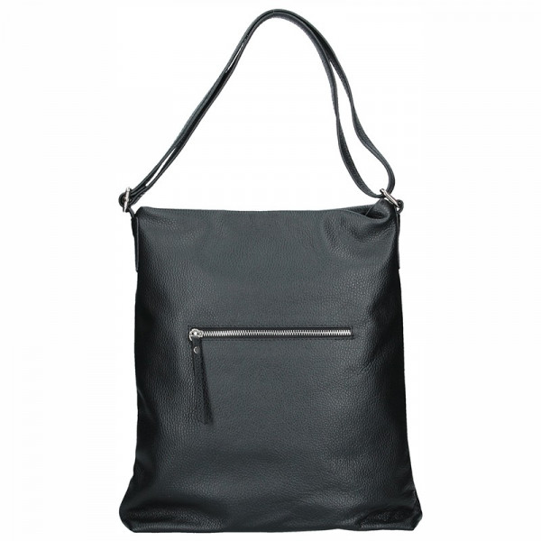 Dámská kožená kabelka Facebag Milen - černá