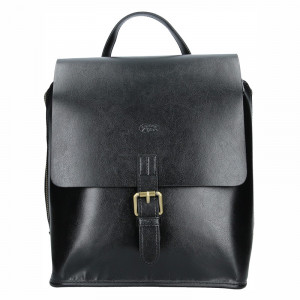 Elegantní dámský kožený batoh Katana Petra - černá