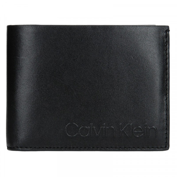 Pánská kožená peněženka Calvin Klein Mell - černá