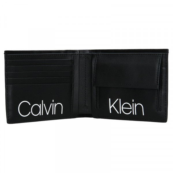 Pánská kožená peněženka Calvin Klein Mell - černá