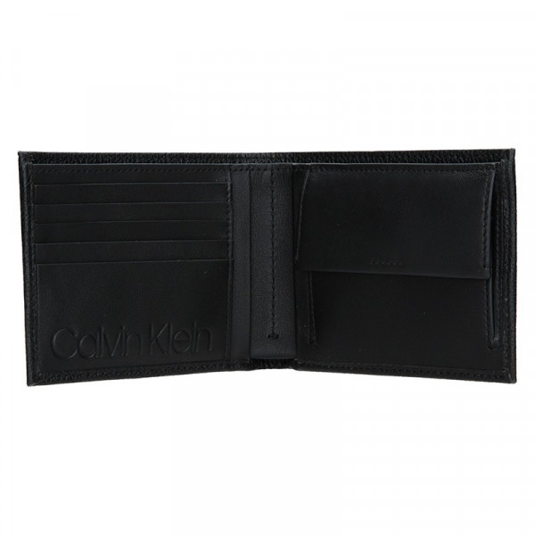 Pánská kožená peněženka Calvin Klein Ronn - černá
