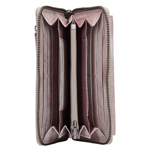 Dámská kožená peněženka Lagen Maria - světle fialová