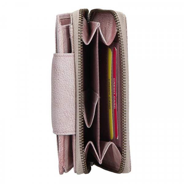 Dámská kožená peněženka Lagen Agáta - světle fialová