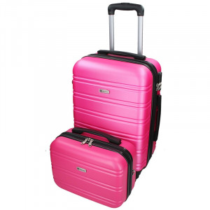 Sada dvou cestovních kufrů Airtex Worldline 531/2 - růžová