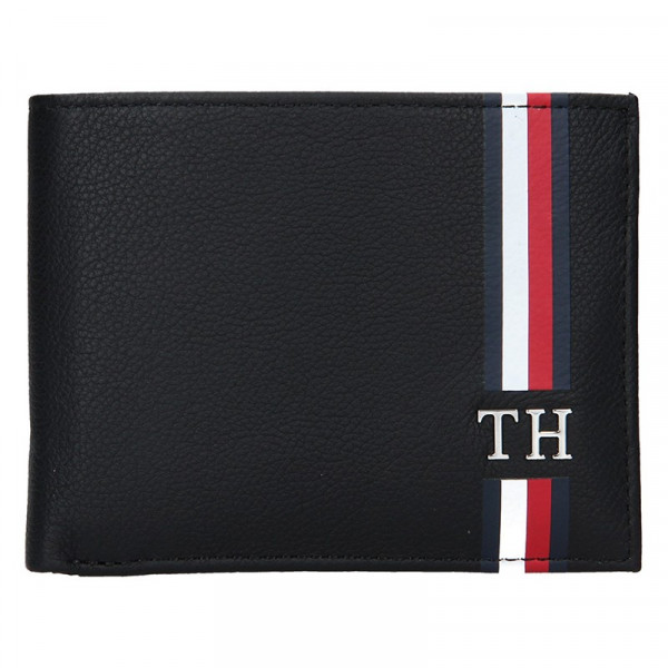 Pánská kožená peněženka Tommy Hilfiger - černá
