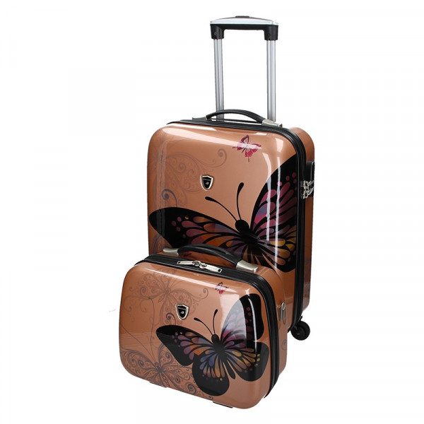 Sada dvou cestovních kufrů Madisson Ritta - růžovo-zlatá