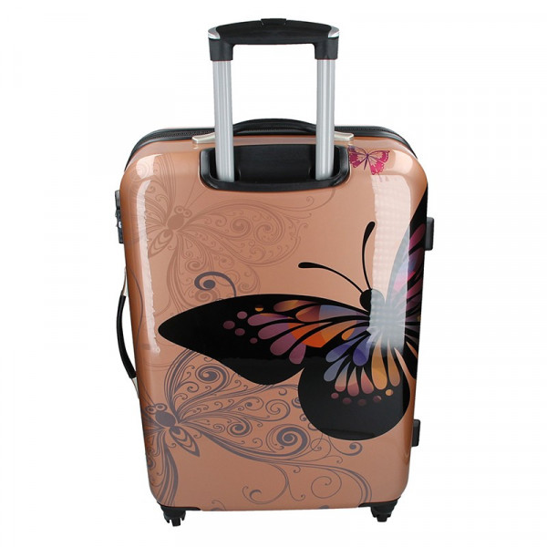 Cestovní kufr Madisson Ritta M - růžovo-zlatá
