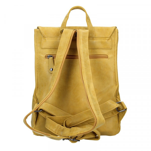 Moderní dámský batoh Enrico Benetti Vilma - žlutá