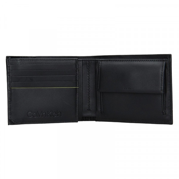 Pánská kožená peněženka Calvin Klein Britt - černá