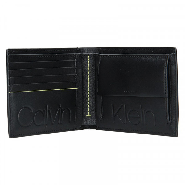 Pánská kožená peněženka Calvin Klein Liem - černá