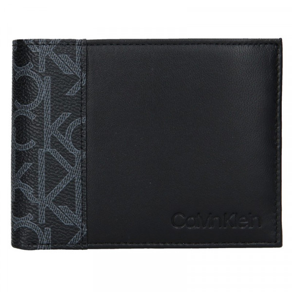 Pánská kožená peněženka Calvin Klein Bruce - černá