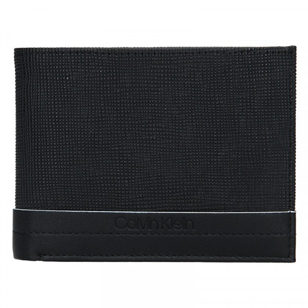 Pánská kožená peněženka Calvin Klein Natah - černá