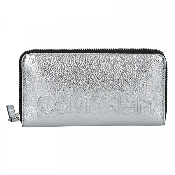 Dámská peněženka Calvin Klein Nicca - stříbrná
