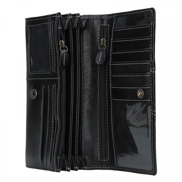 Dámská kožená peněženka Lagen Kalisto - černá