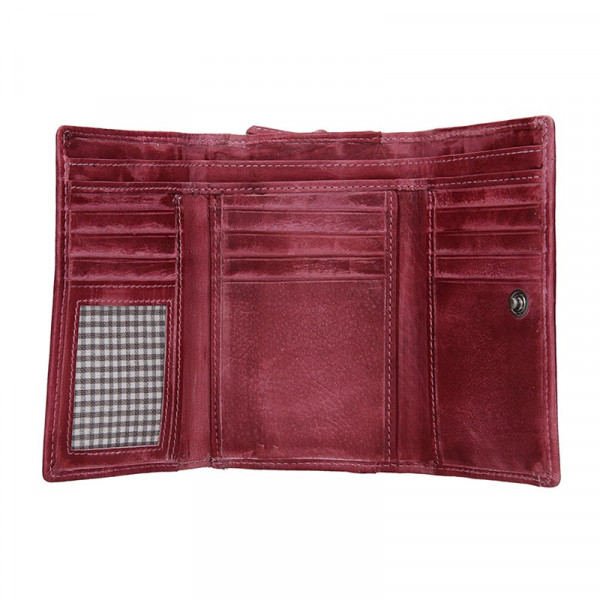 Dámská kožená peněženka Lagen Denisa - fialová