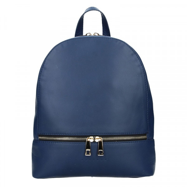 Dámský kožený batoh Facebag Paloma - modrá