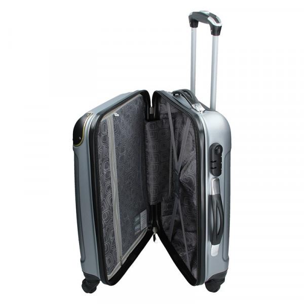 Cestovní kufr Madisson Michaela L - stříbrná