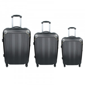 Sada 3 cestovních kufrů Madisson Michaela S,M,L - černá