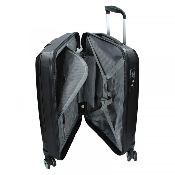 Cestovní kufr Snowball Barcelona M - černá