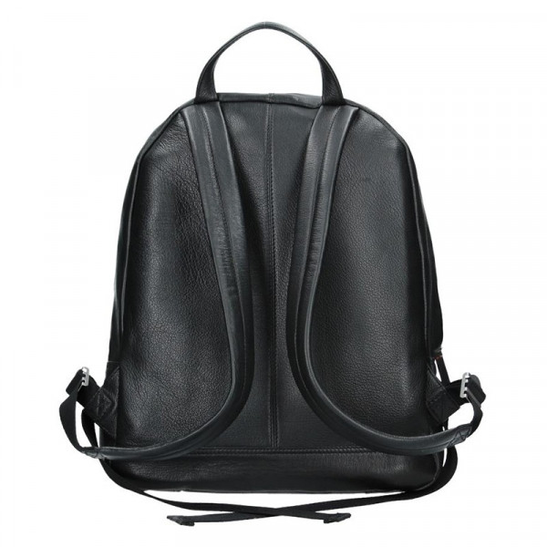 Pánský kožený batoh Lerros Maxim - černá
