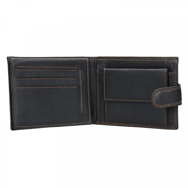 Pánská kožená peněženka SendiDesign Tarras - černá