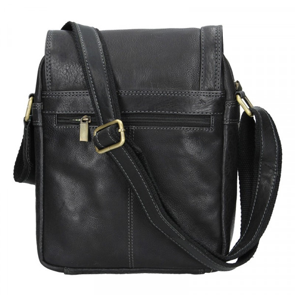 Pánská kožená taška přes rameno SendiDesign Fergus - černá