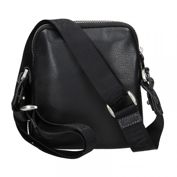 Pánská kožená taška přes rameno Gérard Henon Minimalix - černá